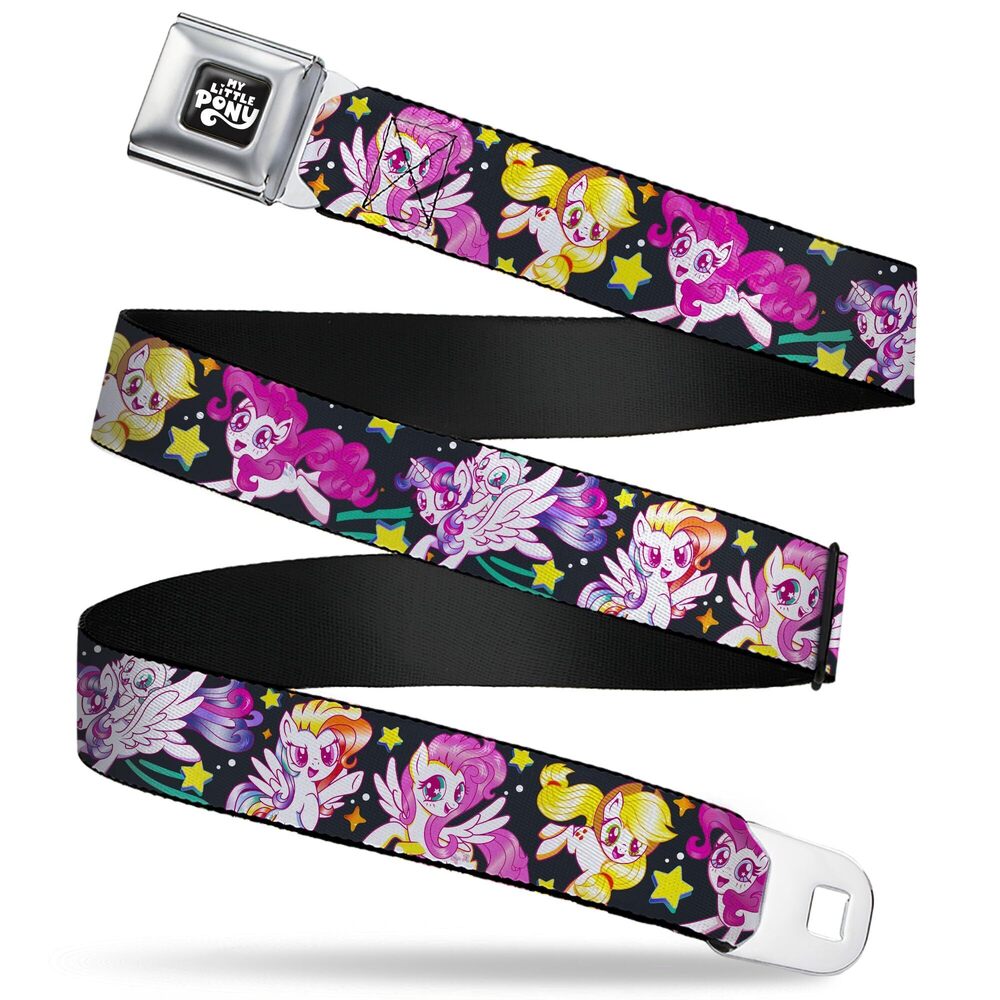 5015 My Little Pony Belt, Seatbelt Buckle Belt, My Little Pony Five Retro